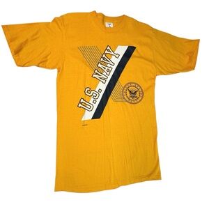 Vintage 80s 90s Jostens U.S. Navy Single Stitch Mens T-Shirt Tee Large